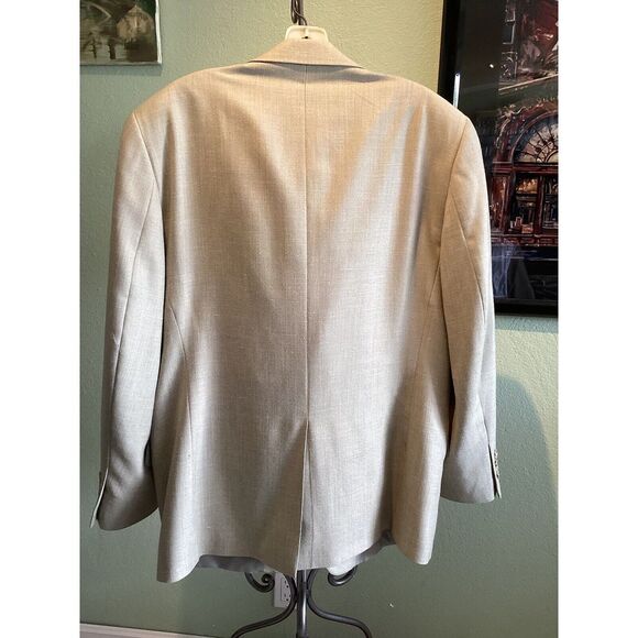 Club Room By Charter Club Wool Silk Linen Blazer Size 42 Short - Picture 2 of 11